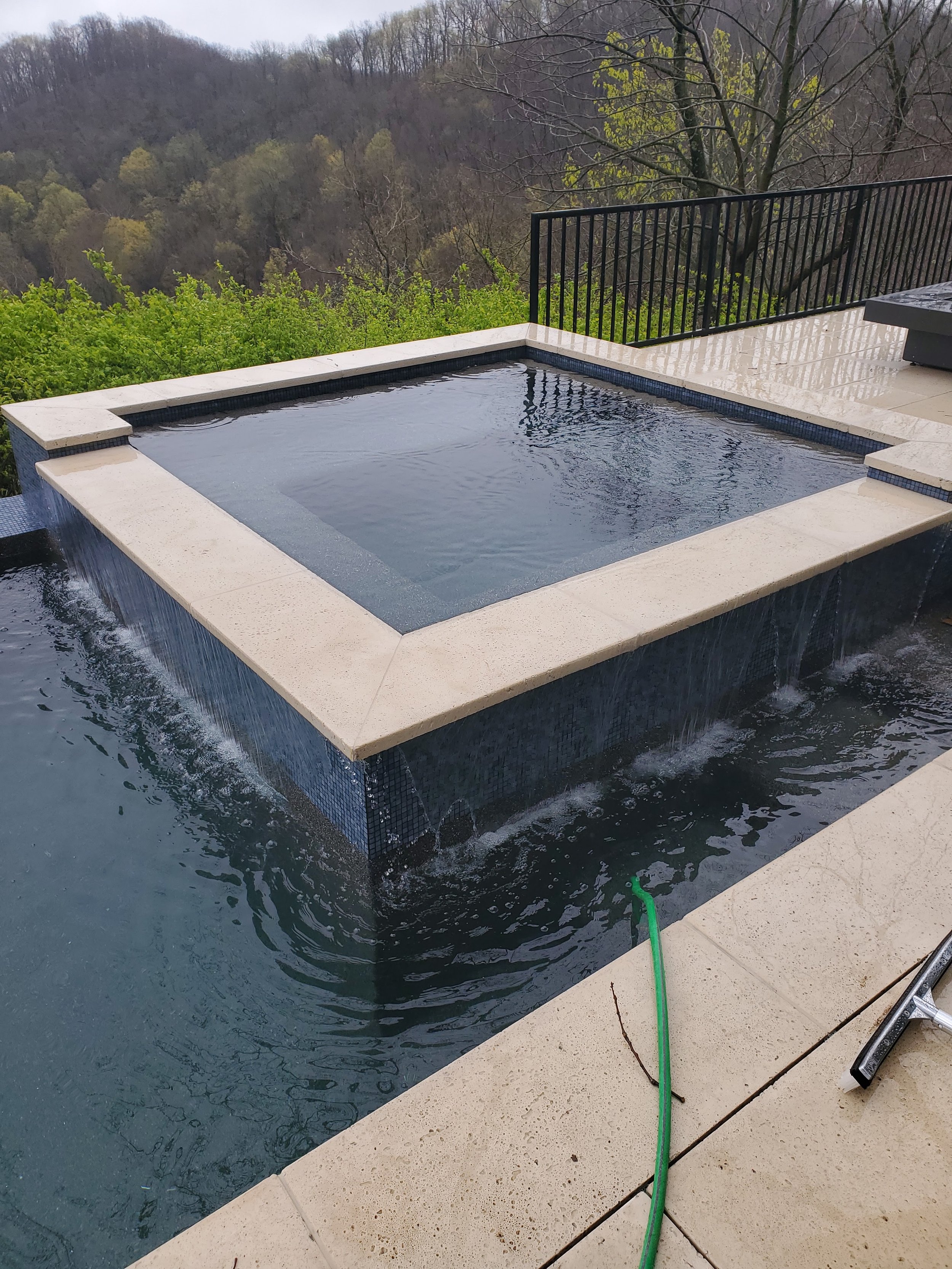 Pool construction — rebar and shotcrete