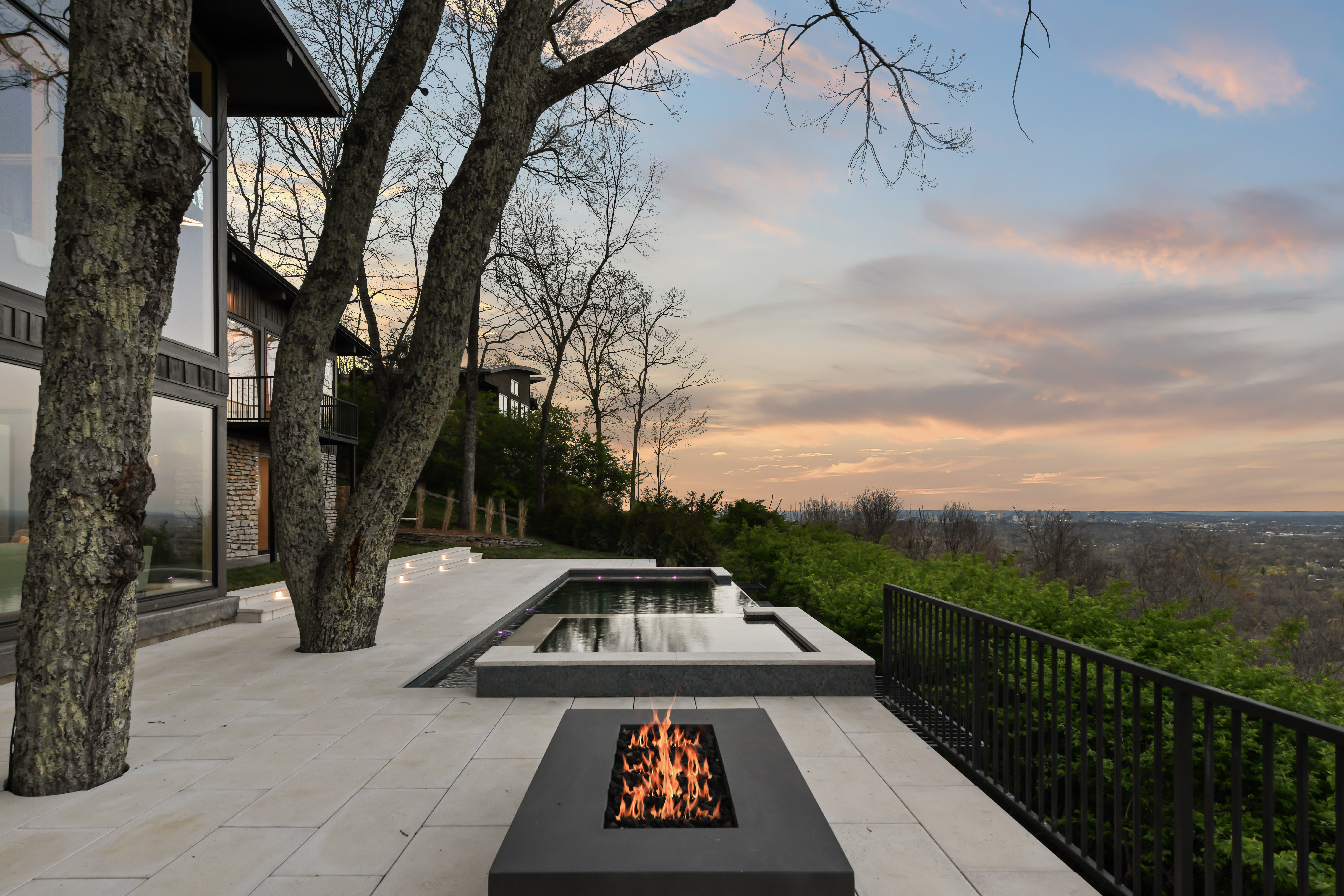 Custom pool — tile and coping detail