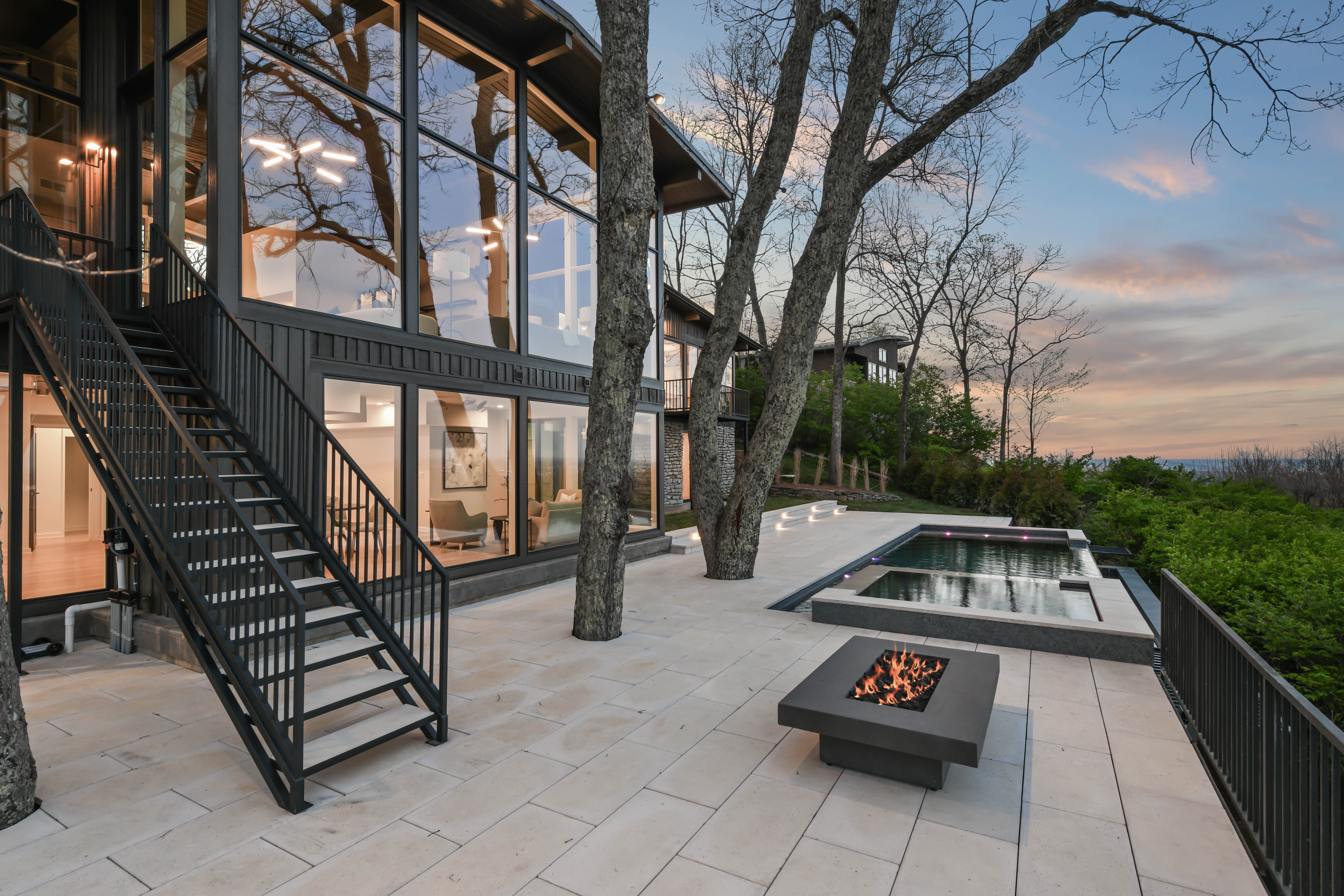 Infinity Pools — luxury pool with fire and water features