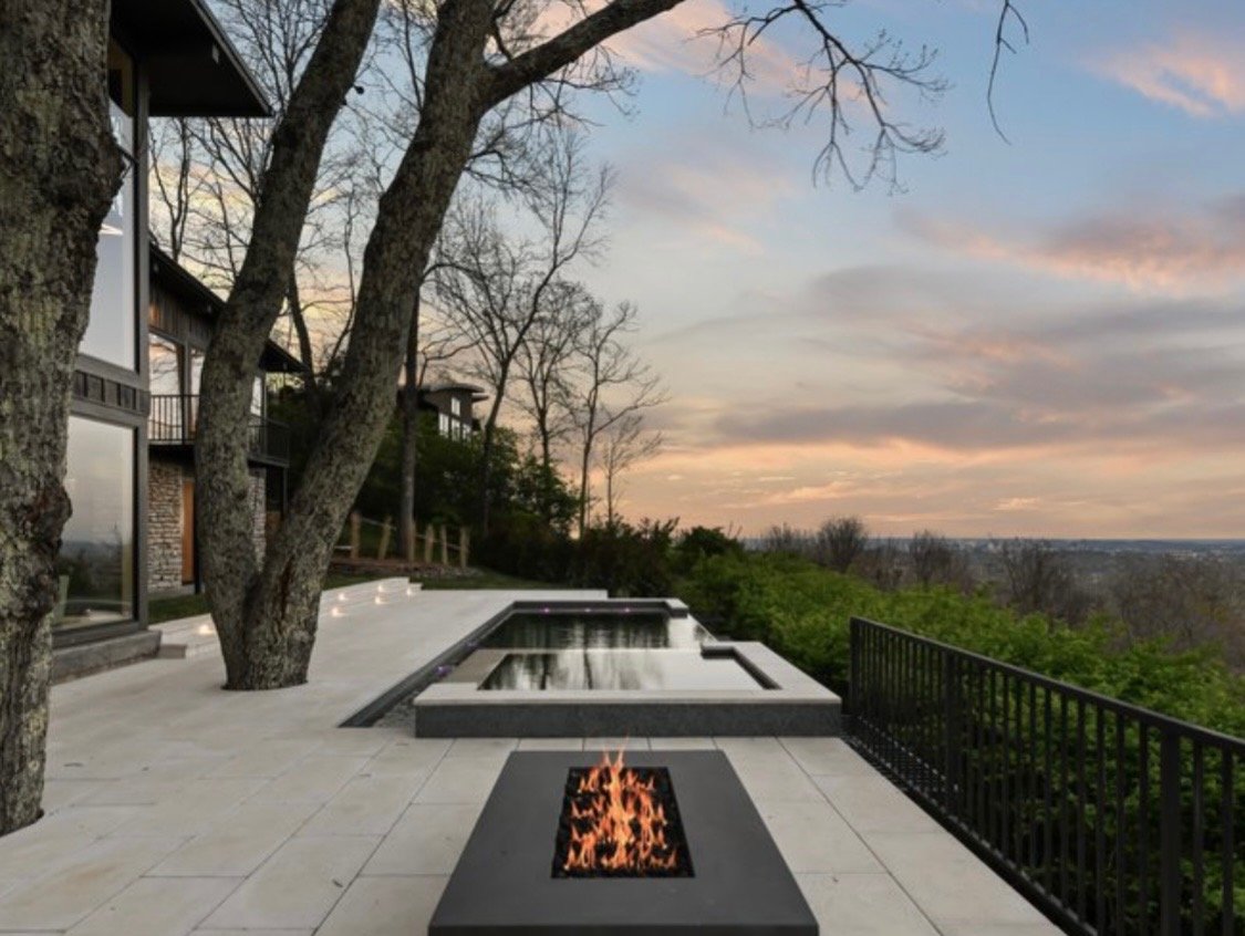 Pool and outdoor living space